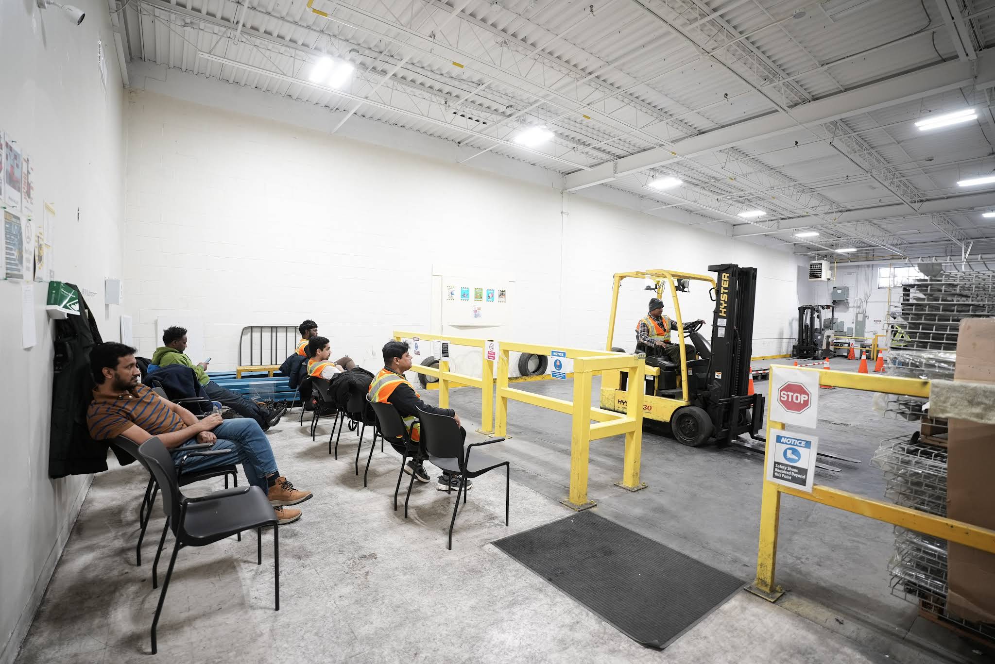 Forklift training area